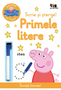 Peppa Pig - Scrie si sterge! - Primele litere