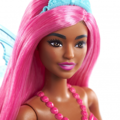 Papusa - Barbie Dreamtopia - Zana cu par roz