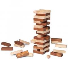 Joc de constructie - Turnul de lemn natural