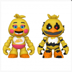 Set 2 figurina - Funko Fnaf Sanp - Nightmare Chica Toy Chica