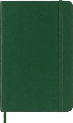 Agenda 2024 - 12-Months Weekly Planner - Pocket, Soft Cover - Myrtle Green