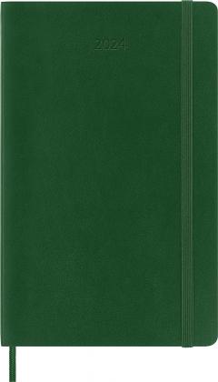 Agenda 2024 - 12-Months Weekly Planner - Large, Soft Cover - Myrtle Green