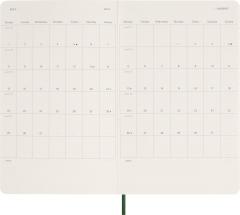 Agenda 2024 - 12-Months Weekly Planner - Large, Soft Cover - Myrtle Green