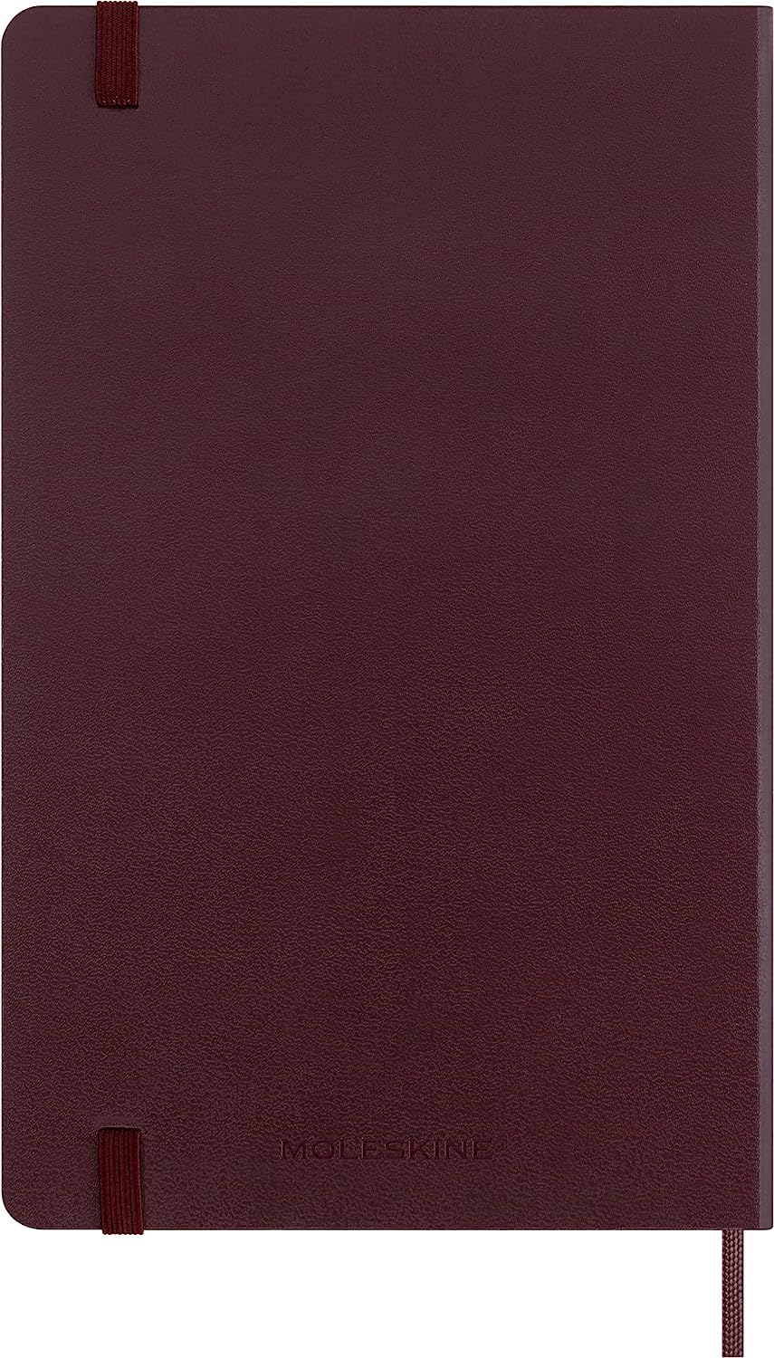 Agenda 2024 - 12-Months Weekly Planner - Large, Hard Cover - Burgundy Red -  Moleskine