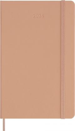 Agenda 2024 - 12-Months Weekly Planner - Large, Hard Cover - Sandy Brown