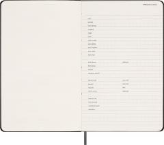 Agenda nedatata - 12-Month Weekly Planner - Large, Hard Cover - Black