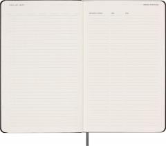 Agenda nedatata - 12-Month Weekly Planner - Large, Hard Cover - Black