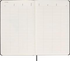 Agenda nedatata - 12-Month Weekly Planner - Large, Hard Cover - Black
