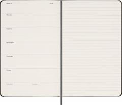 Agenda nedatata - 12-Month Weekly Planner - Large, Hard Cover - Black