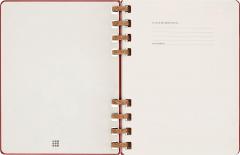 Agenda nedatata - Spiral Planner - XL, Hard Cover - Crush Cherry
