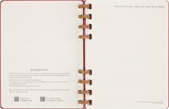 Agenda nedatata - Spiral Planner - XL, Hard Cover - Crush Cherry