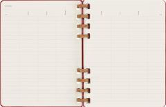 Agenda nedatata - Spiral Planner - XL, Hard Cover - Crush Cherry