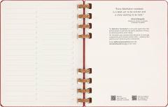 Agenda nedatata - Spiral Planner - XL, Hard Cover - Crush Cherry