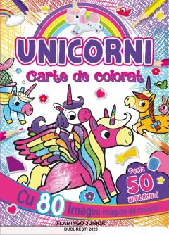 Unicorni - carte de colorat