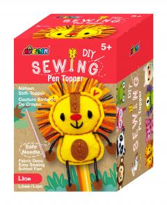 Set creativ de cusut - Decoratiune Topper pentru creion - Leu 
