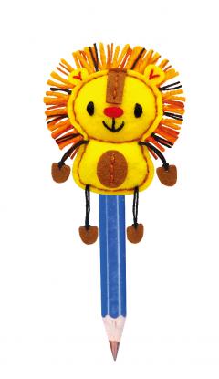 Set creativ de cusut - Decoratiune Topper pentru creion - Leu 