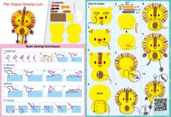 Set creativ de cusut - Decoratiune Topper pentru creion - Leu 