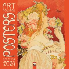 Calendar 2024 - Art Nouveau Posters Wall Calendar