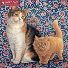 Calendar 2024 - Ivory Cats by Lesley Anne Ivory Wall Calendar