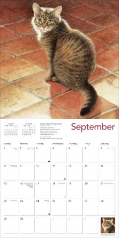 Calendar 2024 - Ivory Cats by Lesley Anne Ivory Wall Calendar