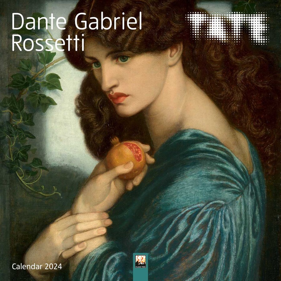 Calendar 2024 Tate Dante Gabriel Rossetti Wall Calendar Flame Tree