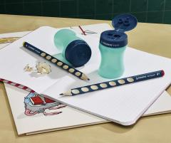 Ascutitoare - EASYsharpener, pentru dreptaci, dubla, petrol