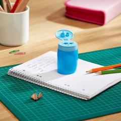 Ascutitoare - EASYsharpener, pentru stangaci, dubla, albastru