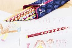 Ascutitoare - EASYergo, pentru dreptaci, rosu