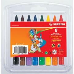 Set creioane cerate - Jumbo - 8 culori