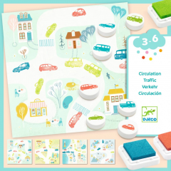 Joc creativ cu stampile - Trafic