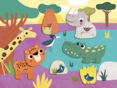 Colaje - Primele planse cu animale