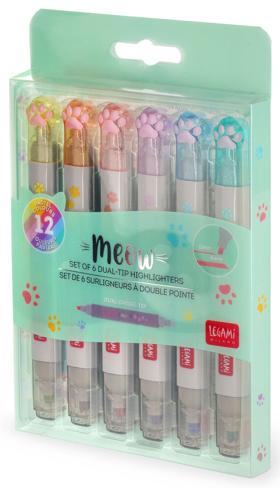 Set 6 markere - Meow - Kitty