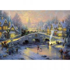 Puzzle 1000 piese - Thomas Kinkade - Spirit of Christmas