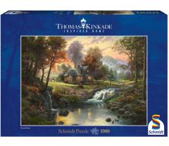 Puzzle 1000 piese - Thomas Kinkade - Mountain Retreat