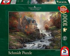 Puzzle 1000 piese - Thomas Kinkade - Cobblestone Mill