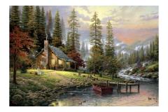 Puzzle 500 piese - Thomas Kinkade - A Peaceful Retreat