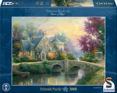 Puzzle 3000 piese - Thomas Kinkade - Lamplight Manor