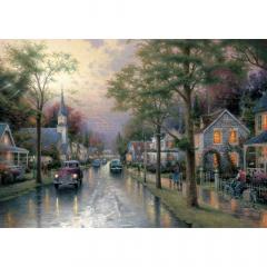 Puzzle 1000 piese - Thomas Kinkade - Hometown Morning