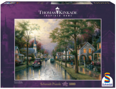 Puzzle 1000 piese - Thomas Kinkade - Hometown Morning