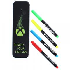 Set 4 linere cu penar - Xbox Pen Set