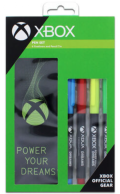 Set 4 linere cu penar - Xbox Pen Set