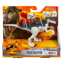 Figurina - Jurassic World Dominion - Extreme Damage: Velociraptor