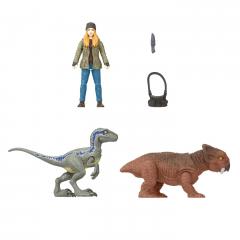 Set 3 figurine - Jurassic World Dominion - Maisie & Velociraptor "Beta"