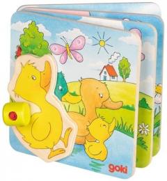 Jucarie educativa - Carticica din lemn - Ratusca