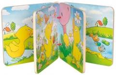 Jucarie educativa - Carticica din lemn - Ratusca