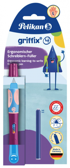 Stilou - Pelikan Griffix - Sweet Berry, Penita L, pentru stangaci