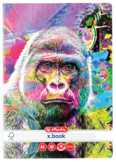 Caiet A4 - 60 file dictando - Color animals - mai multe modele