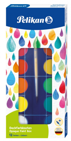 Acuarele F355 set 12 culori + pensula