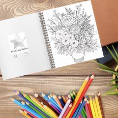 50 Mandale. Carte de colorat pentru adulti - Aranjamente florale