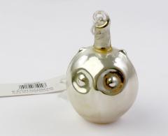 Glob Craciun - Glass Owl on String, 5cm